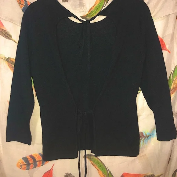 Brandy Melville Tie Back Knit Top - Picture 1 of 5